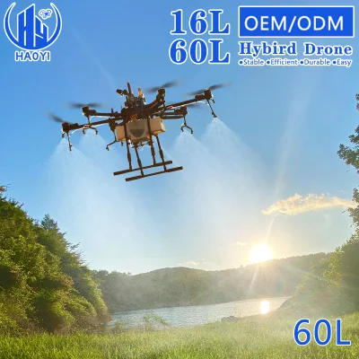 Droni elettrici per agricoltura ibridi a benzina da 16 L 60 L. Drone per agricoltura con telecomando