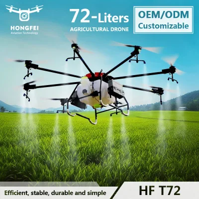 Irrorazione Drone agricolo T72 72L serbatoio fumigatori volo notturno Irroratrice UAV