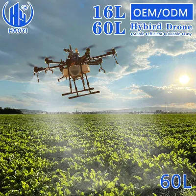 Drone Hibrido Sprayer Biggest 60L 16L 4 6 rotore Fumig Brushless Motor pesticida nebbia gas petrolio benzina Agricoltura ibrida elettrica Prezzo drone
