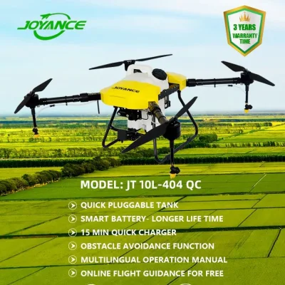 Irroratrice a 4 assi con tempo di volo lungo 10 litri per uso agricolo di piccole dimensioni Irroratrice agricola Autonomous Fly GPS Drone per la spruzzatura di pesticidi e. Spandimento fertilizzante