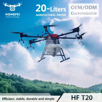  Volo completamente automatico GPS Agribot Agricultural Drone 20L HF 4K Drone a spruzzo per applicazioni agricole con motore elettrico Hobbywing