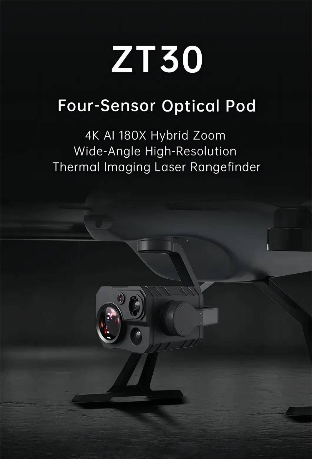 Siyi Zt30 Four-Light Pod 4K Ai 180 Hybrid Zoom Wide-Angle High-Resolution Thermal Imaging Laser Ranging Camera