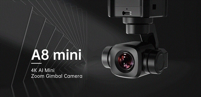 Siyi A8 Ai Mini 4K 8MP Ultra HD 6X Digital Zoom Gimbal Camera with 1/1.7&quot; Sony Sensor Ai Smart Identify for Uav Ugv Usv RC Planes