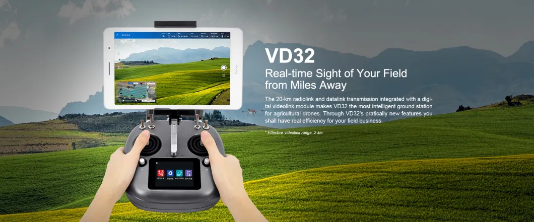 Siyi Vd32 Remote Controller Agriculture Uav Sprayer Drone Digital Transmission System 2.4G 2km Fpv Transmitter