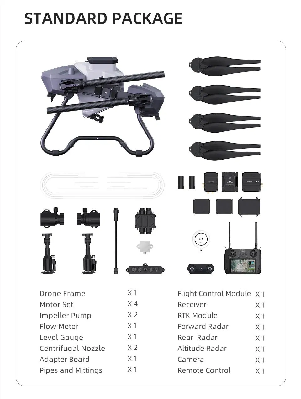 Eft Z30 30L Agriculture Sprayer Drone Solution with Quick Release Water Tank Complete Drone