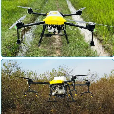  4-осевая система подходит для ирригации пестицидов и разбрасывания удобрений Цитрусовые Дерево Pest Control 20 л 20 кг Сельскохозяйственная опрыскивание дрон с. GPS