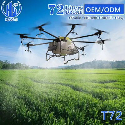 Опрыскиватель UAV 72L Agricultural Dron fumigate с аккумуляторными батареями пестицидов сельского хозяйства цитрусовых Дрон рама для Agro Fruit Wheat cron Ракраппосев Цена