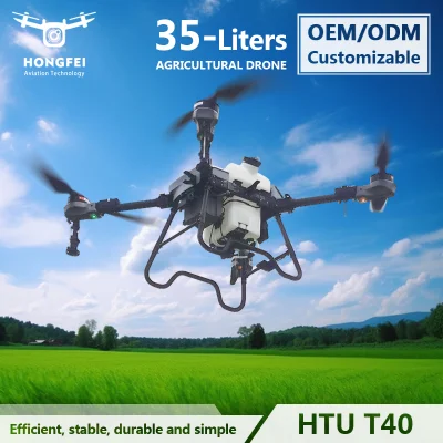 35 л Ночной полетный Dron De Fumigacion Agricola Сельскохозяйственное опрыскивание Пылеуловитель с литий-полимерными батареями для разбрасывания пестицидов
