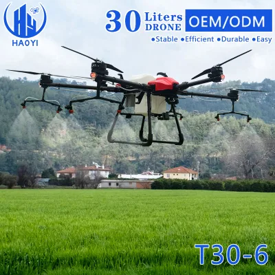 6-осный, 40 кг Полезная нагрузка Защита растений Пантицидные опрыскивание HF T30 30L Спрей Спрей Сельскохозяйственная Автономная Сельскохозяйственная Полливание Drone Цена для Pest Решения для управления