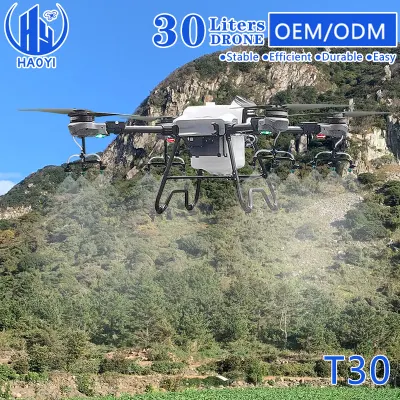  DRON De Carga Сельскохозяйственная дрон Фумigation Plant Protection Farm опрыскивание Дрон с инсектицидом и квадрокоптером 30L