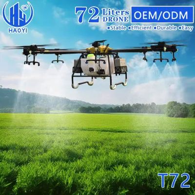 Дистанционное управление дальним диапазоном УПЛА Опрыскиватель для садовых культур Распрет удобрений 72L Precision Agriculture UAV Plant Protection Farmer Drone