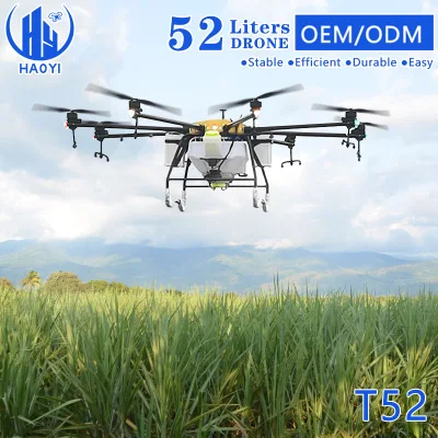 52 л Сельскохозяйственная защита растений большие Полезная нагрузка дроны фумигация 60 кг тяжелые Загрузите распылитель пестицидов Дистанционное управление GPS ферма опрыскивание дрон с. Разбрасыватель семян