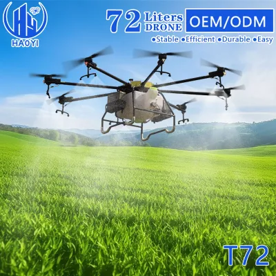 Оптовые ирригация дронов Agri Поставщик 72L AG Опрыскиватель Fumigador Фумigation Сельское хозяйство ирригационный дрон с 8 осями