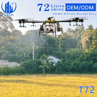 Дрон для сельского хозяйства тяжелый подъем 75 кг 72 Lt GPS UAV Дроны Опрыскиватель Pest управление дрон Plant Protection Plant Planting & Цена машины для внесения удобрений