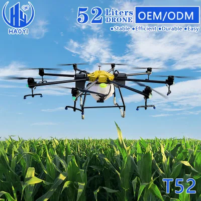 Автономные 52L большой БЛА T52 Бесщеточный двигатель насоса опрыскивателя Drone для ведения сельского хозяйства