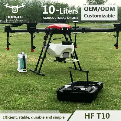 Мощный складной бла 10L сельскохозяйственных Drone опрыскиватель 4-Axis сельскохозяйственной культуры агропромышленного комплекса оборудования для опрыскивания 10кг полезной нагрузки сельскохозяйственной фермы Drone удаленной камеры
