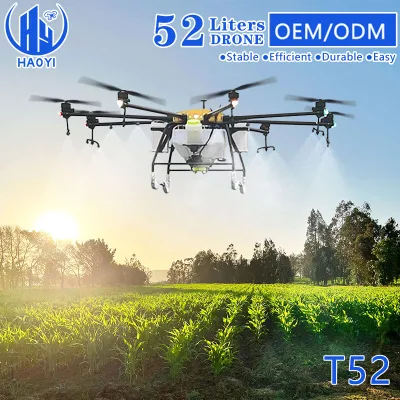 Профессиональные 60кг 52L большой полезной нагрузки Agricultura GPS фумигации опрыскиватель Drone Fpv камеры бла для сельского хозяйства с испанского на английском языке пульт дистанционного управления
