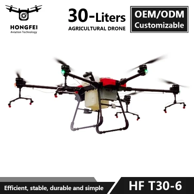  Hongfei Сельское хозяйство UAV Dron PARA Fumigar 30 литров Полезная нагрузка дронов HF T30-6 6-Axis Professional Agricola Fumigation Agricola Agricola Agricola Agricultural Machinery Drone