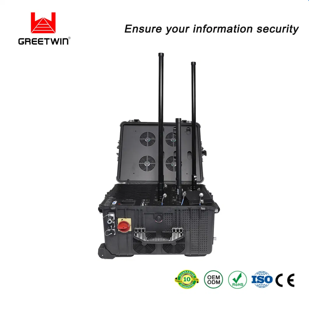 125W Portable Signal Jammer/ Luggage Jammer Manpack Jammer (GW-VIP JAM5)