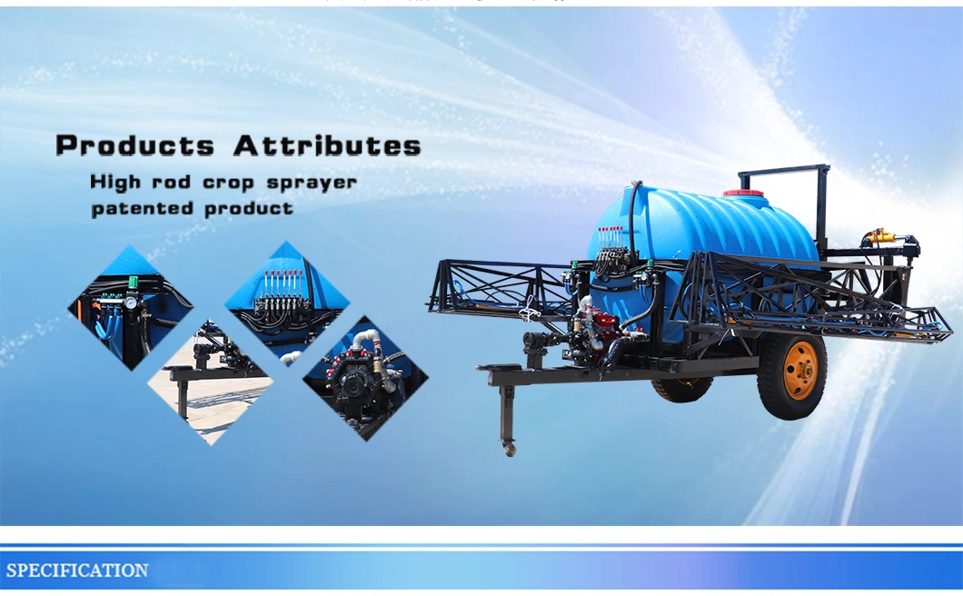 Tractor Drawn Boom Mounted Farm Motorized Mist Blower Power Agricultural Machinery Corn Sprayer