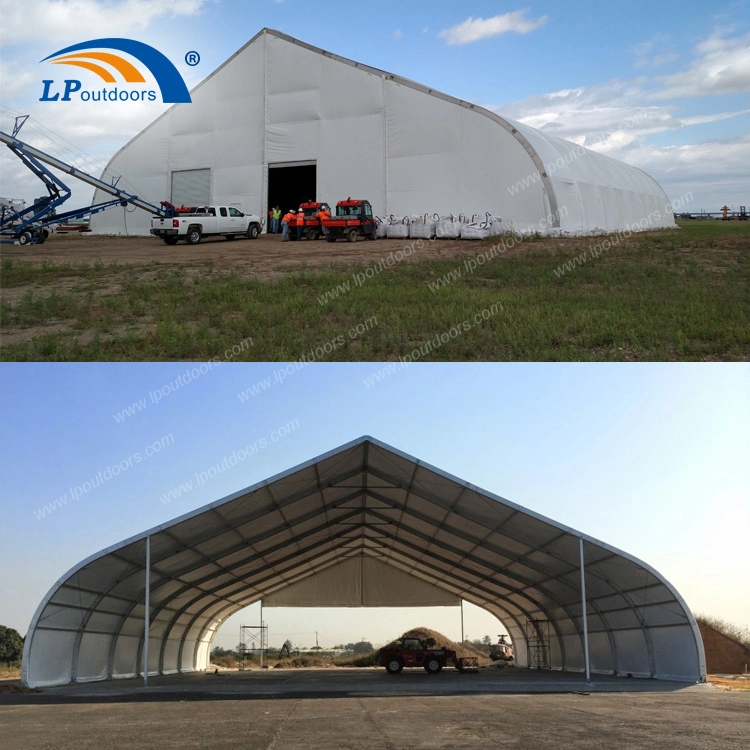 New Design Customized Outdoor Curved Warehouse Tent for Helicopter