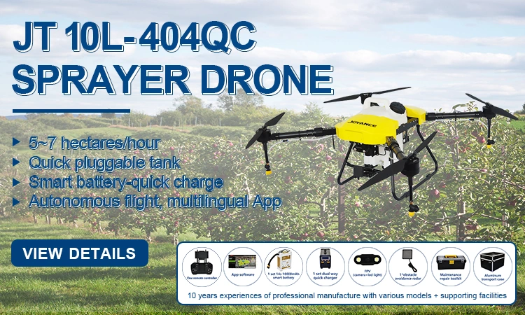 . Jt10L-404QC Fumigacion Sprayer Uav Drone Agricultural Quick Plug 10liters Water Tank for Crops and Trees