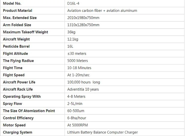 The Most Efficient 16 Liters Uav Agricultural Drone Sprayer