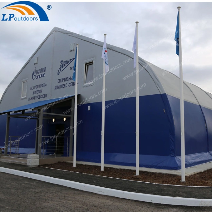 New Design Customized Outdoor Curved Warehouse Tent for Helicopter