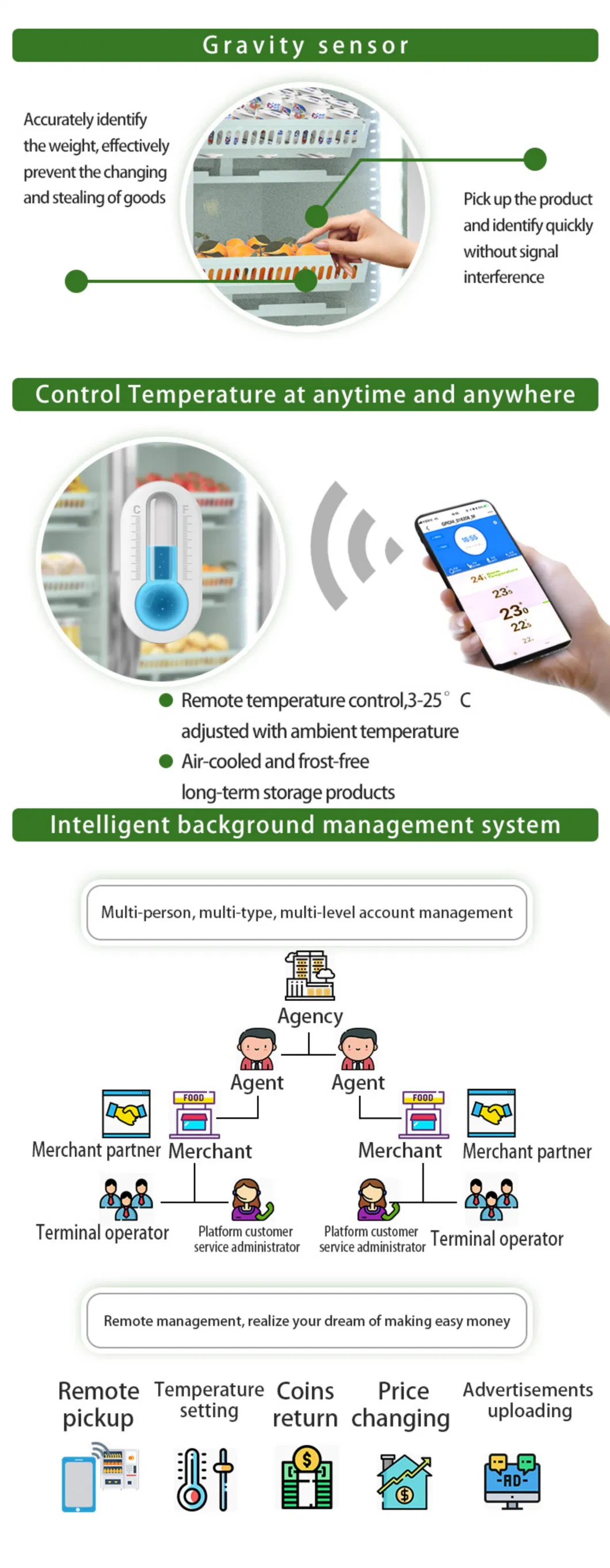 China Factory Health Food Vegetable Fruit Vendlife Vending Machine Cooling System Isupermarket