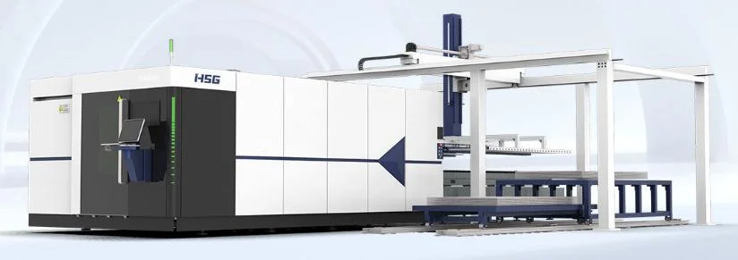 Hsg Laser Automatic Loading &amp; Unloading System for 1-8mm Thickness Sheet Metals with Unmanned and Full-Automatic Operation