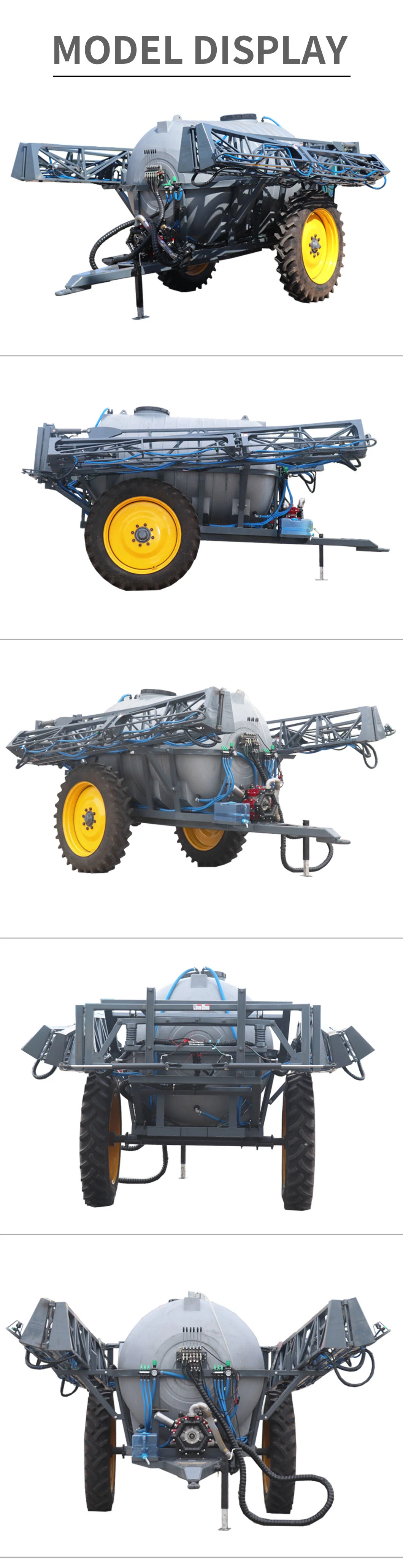 Tractor Drawn Power Agricultural Self Propelled Bean Wheel Pesticide Agriculture Boom Sprayer