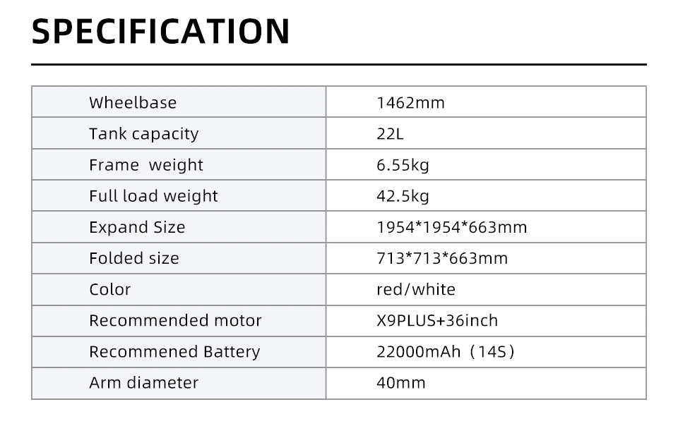 New Eft E420p 4-Axis 20L/20kg Agricultural Spraying Drone Frame 1462mm Wheelbase Multi-Rotor Large Load X9 Plus 14s 22000mAh