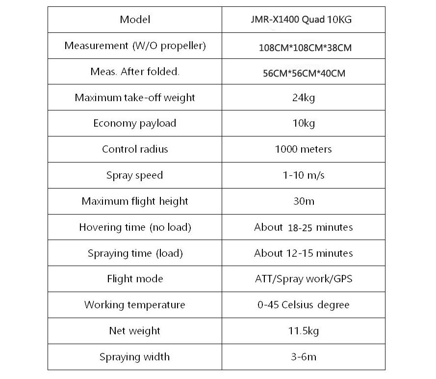 10L Agricultural Sprayer Drone Heavy Payload