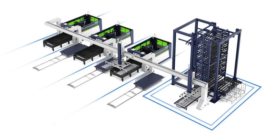 Factory Directly Sales for Automatic Storage Pallet Racking for Sheet and Plate Metals Loading and Unloading System