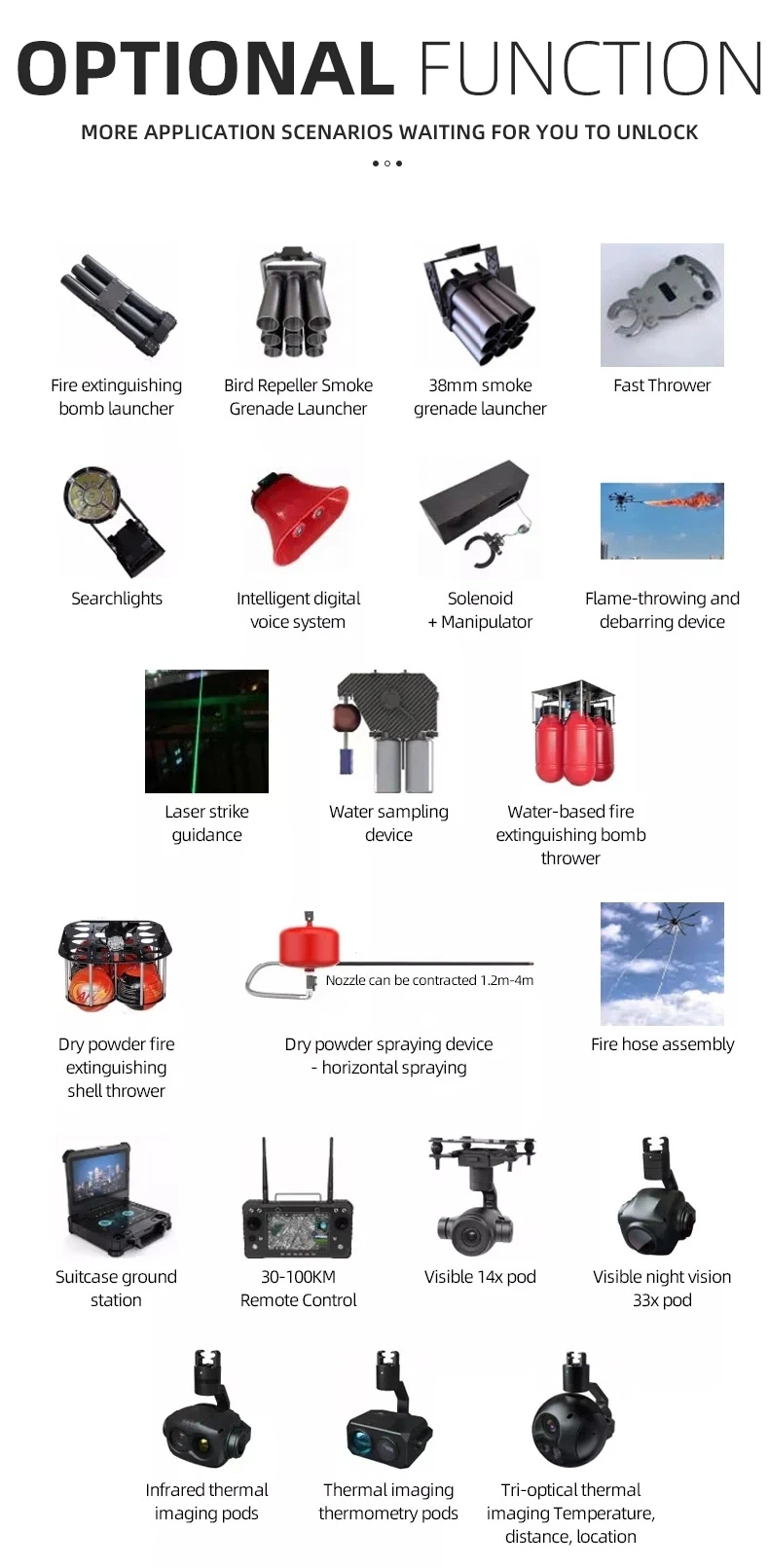 60 Kg Heavy Duty Transport Shipping Drone for Delivery of Goods Use in Construction