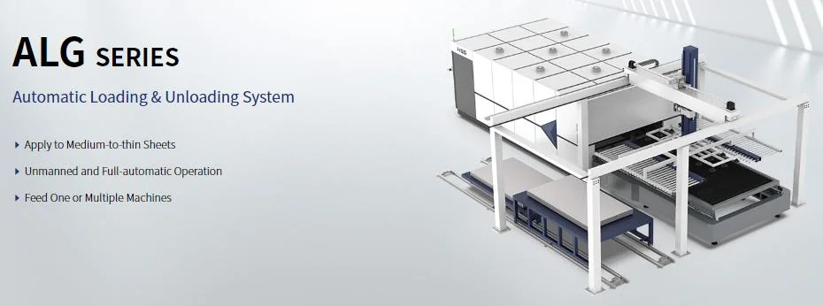 Hsg Laser Automatic Loading &amp; Unloading System for 1-8mm Thickness Sheet Metals with Unmanned and Full-Automatic Operation