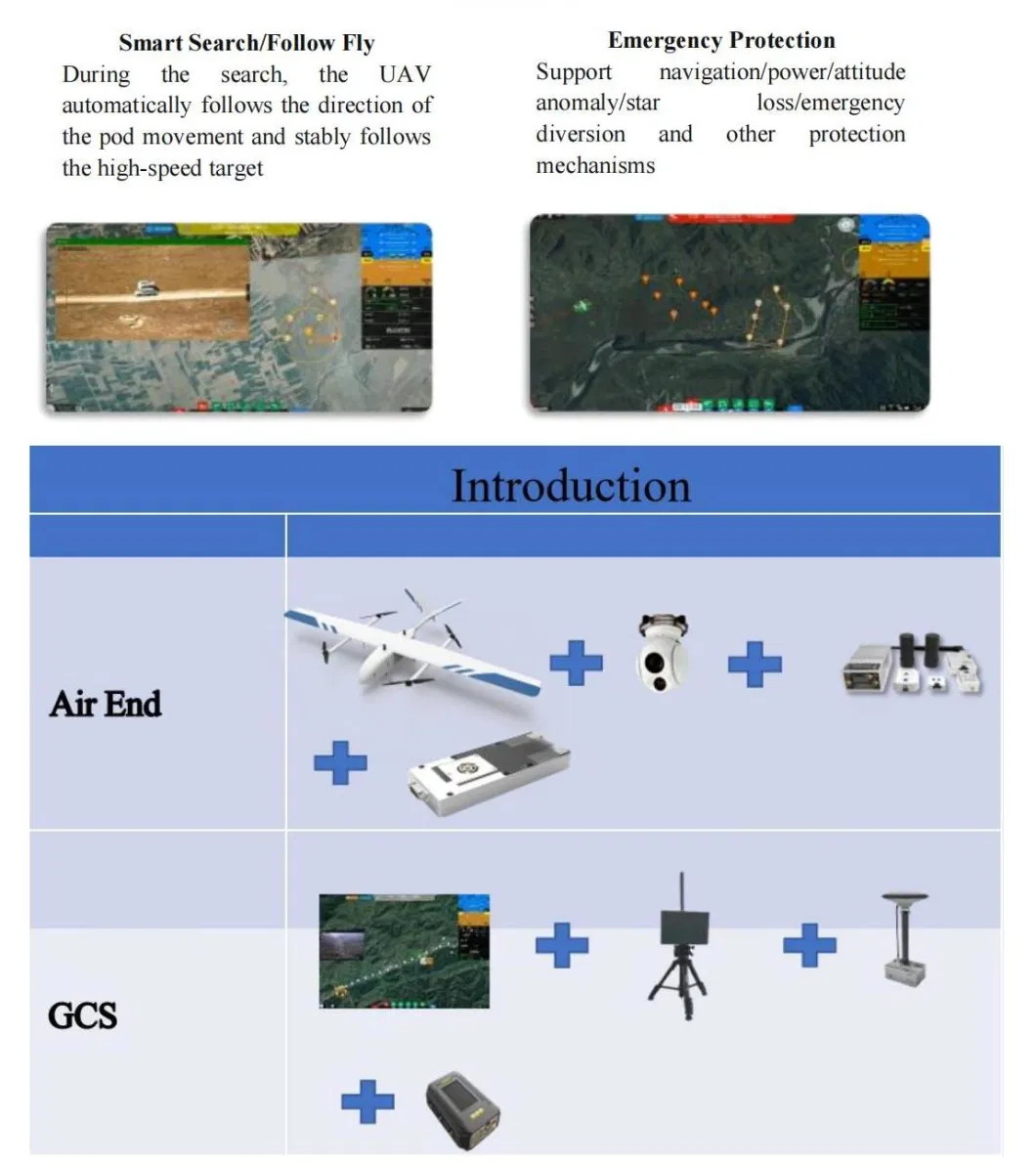 China Manufacturer Tta New Technology Reconnaissance Field Sp-11 Vtol Drone Uav