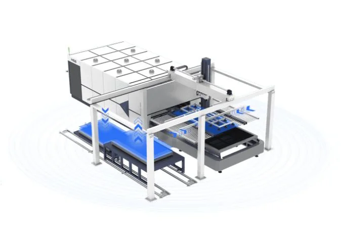 Hsg Laser Automatic Loading &amp; Unloading System for 1-8mm Thickness Sheet Metals with Unmanned and Full-Automatic Operation