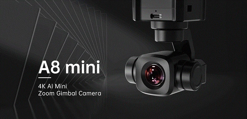 Siyi A8 Mini Ai 4K 8MP Ultra HD 6X Digital Zoom Gimbal Camera PTZ Camera Uav Pod Load Gimbal Camera