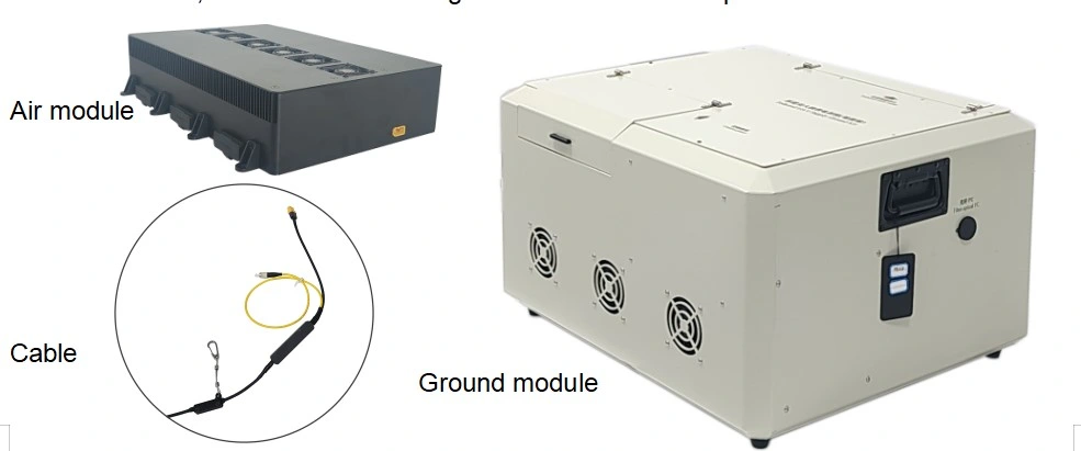 Drone Tether Wire Optic 12000W Power Supply System 50V