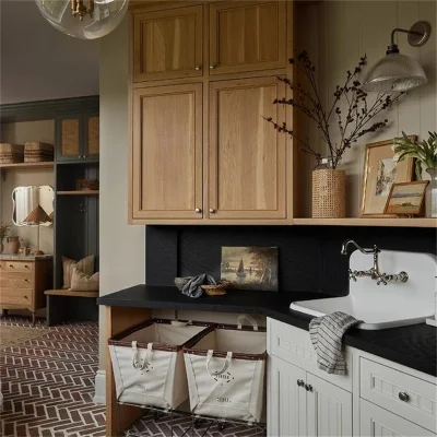  2023 Hot Sale Laundry Lacquer Storage Cabinets Clean Open Laundry Room Modern Design
