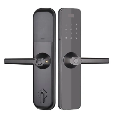  Electronic Magnetic Code Fingerprint Combination Smart Door Lock Hardware Handle