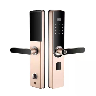 Factory Supplier Black Home Security Smart Intelligent Fingerprint Smart Lock