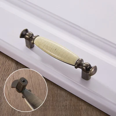  Ceramic Drawer Pulls Antique Crack Kitchen Handles Vintage Handles Knobs