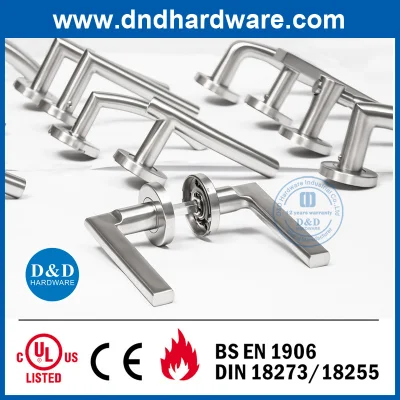En1906 Stainless Steel Furniture Hardware Lock Lever Handle for Wood Door
