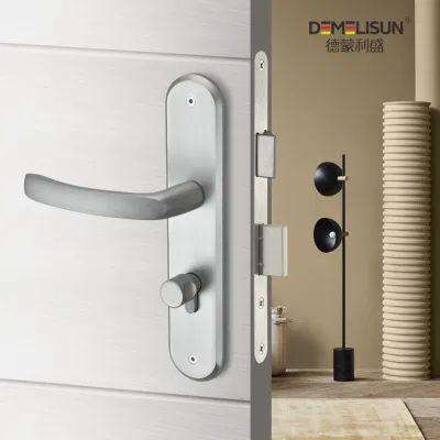  Promotional Wholesale Door Handle with Plate Fingerprint Indoor Lock Password Latch Lock