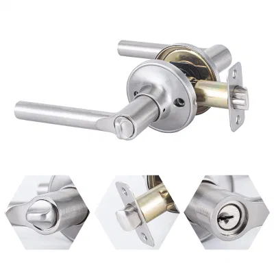 Aluminum Alloy Door Key Lock Modern Door Handle Lock Lever Lock for Front Door Lock