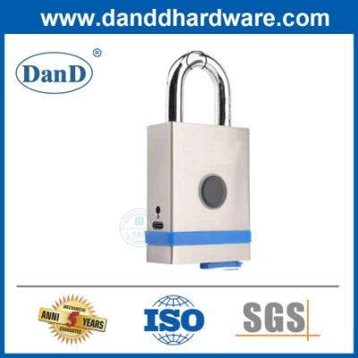 Stainless Steel Safety Shackle Solid Brass Smart Key Lock Padlock Security Laminated Fingerprint Warehouse Padlock