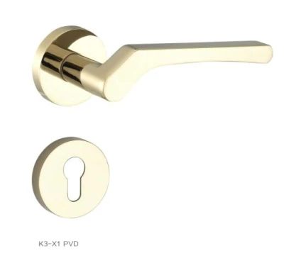 Modern Minimalist Style Door Lock Hardware Rosette Lever Handle