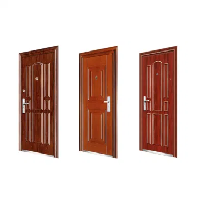  Tof Commercial Cheap Price Main Double Security Door Exterior